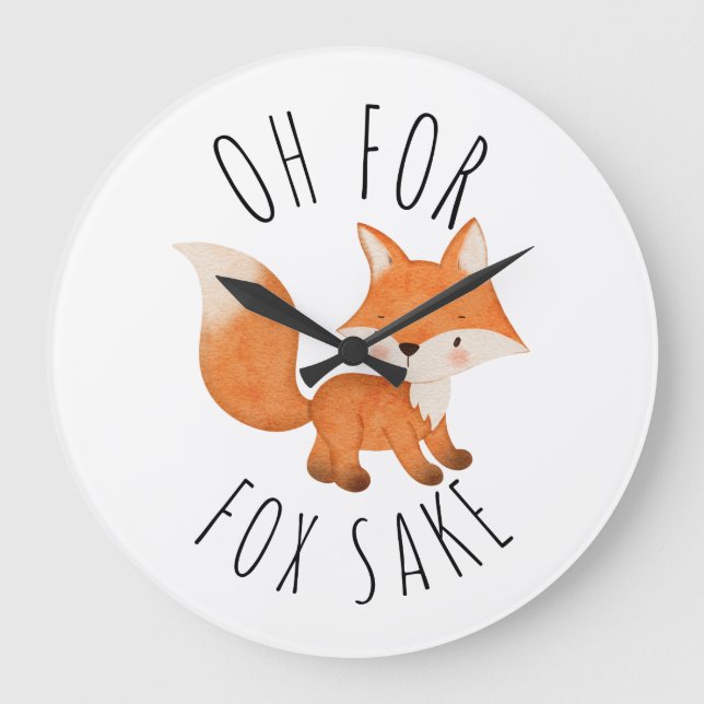Reloj Redondo Grande Oh por Fox Sake        (Anverso)
