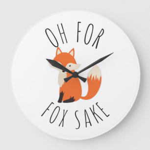 Reloj Redondo Grande Oh por Fox Sake