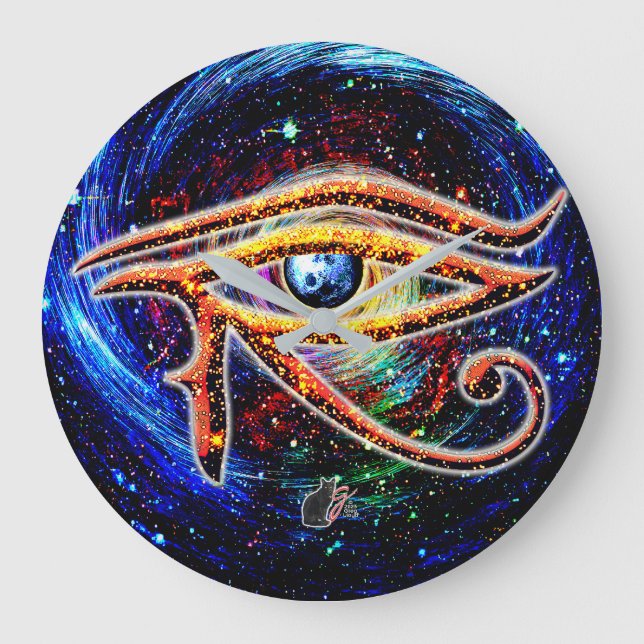 Reloj Redondo Grande Ojo de Horus (Anverso)