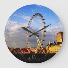 Reloj Redondo Grande Ojo de Londres paisaje hermoso del Reino Unido