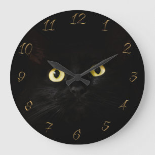 Reloj Redondo Grande Ojos de gato