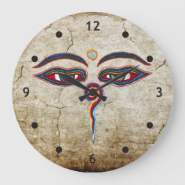 Reloj Redondo Grande Ojos del der Weisheit de Buda/de Augen