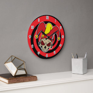 Reloj Redondo Grande Ojos en espiral Joker muerto Gráficos disparatados