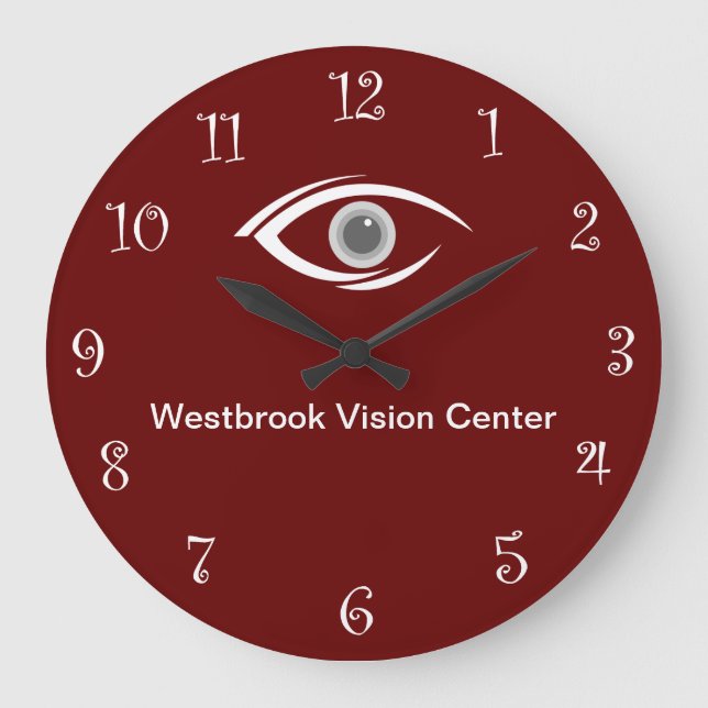 Reloj Redondo Grande Ojos Médica Office Wall Clocks (Anverso)