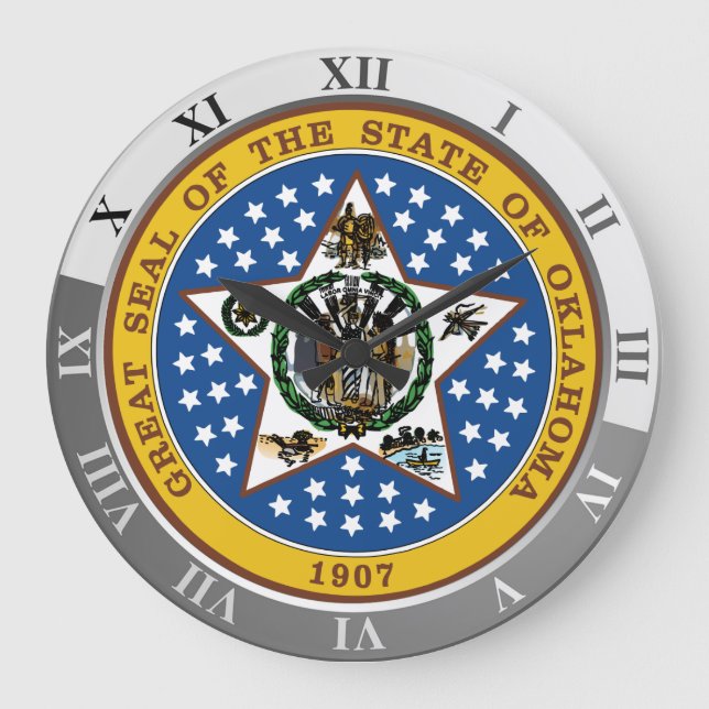 Reloj Redondo Grande Oklahoma (Anverso)