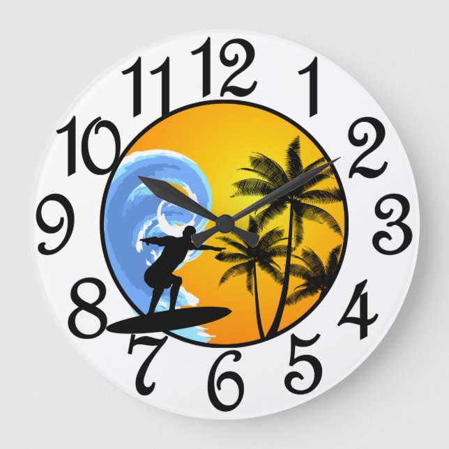 Reloj Redondo Grande Olas Alzas (Anverso)