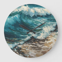 Olas de playa y tema de pintura de arena