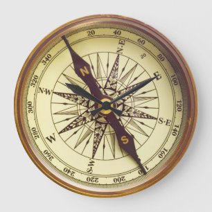 Reloj Redondo Grande Old Compass