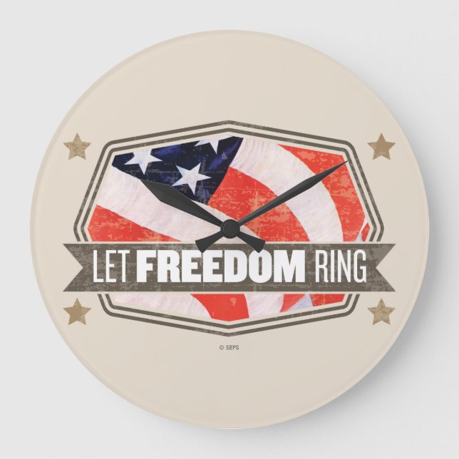 Reloj Redondo Grande Old Glory (Anverso)