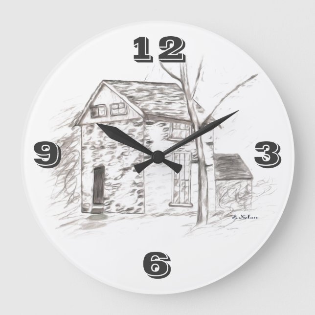 Reloj Redondo Grande OLE TIME Tic Toc (Anverso)