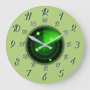 Reloj Redondo Grande Olive con Radar Gris EjércitoTime reloj grande