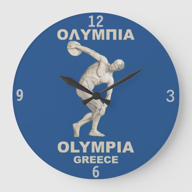 Reloj Redondo Grande Olympia antiguo Grecia (Anverso)
