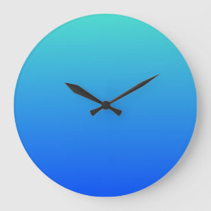 Reloj Redondo Grande Ombre azul turquesa