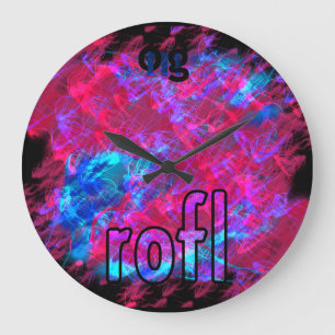 Reloj Redondo Grande OMG! rofl