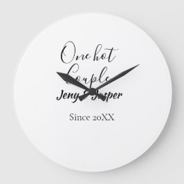 Reloj Redondo Grande One hot couple add name since 20XX year date