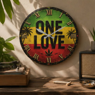 Reloj Redondo Grande One Love Regga