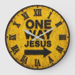 Reloj Redondo Grande One Way Jesus