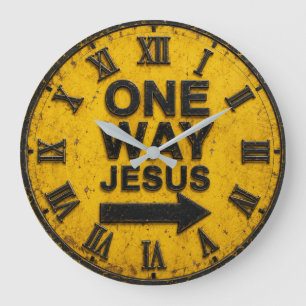 Reloj Redondo Grande One Way Jesus