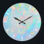 Reloj Redondo Grande opal holográfico simulado<br><div class="desc">tenga en cuenta que el efecto holográfico no es real, sino simplemente simulado</div>