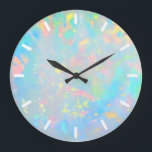 Reloj Redondo Grande opal holográfico simulado<br><div class="desc">tenga en cuenta que el efecto holográfico no es real,  sino simplemente simulado</div>