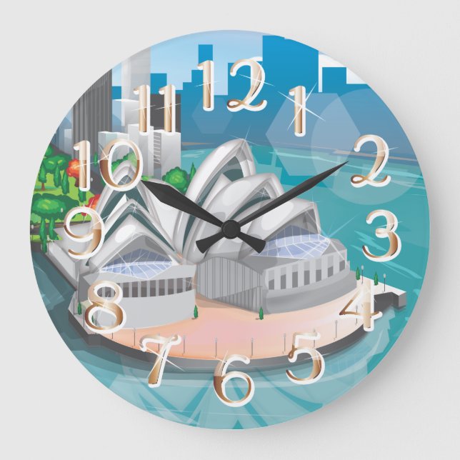 Reloj Redondo Grande Ópera de Sidney (Anverso)