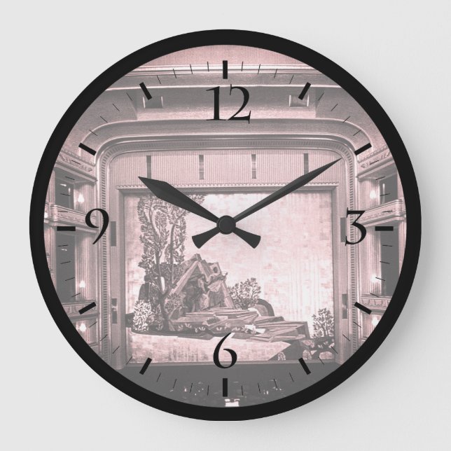 Reloj Redondo Grande Ópera Estatal de Viena de la Austria Vieja dentro  (Anverso)