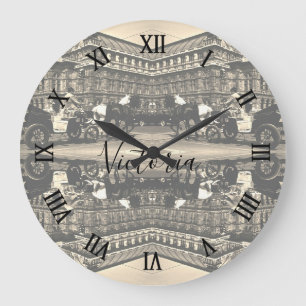 Reloj Redondo Grande Ópera Staatsoper Fiaker Viena Austria vintage
