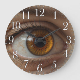 Reloj Redondo Grande Optalmólogo Médica ocular Weird Diversión Hazel Oj