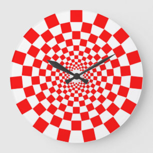 RELOJ REDONDO GRANDE OPTICAL ILLUSION