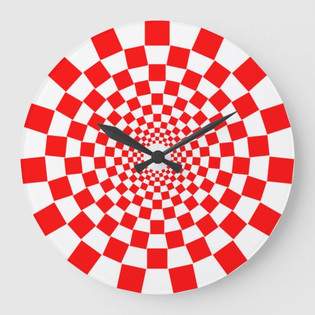 RELOJ REDONDO GRANDE OPTICAL ILLUSION (Anverso)