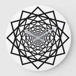 Reloj Redondo Grande Optical Illusion