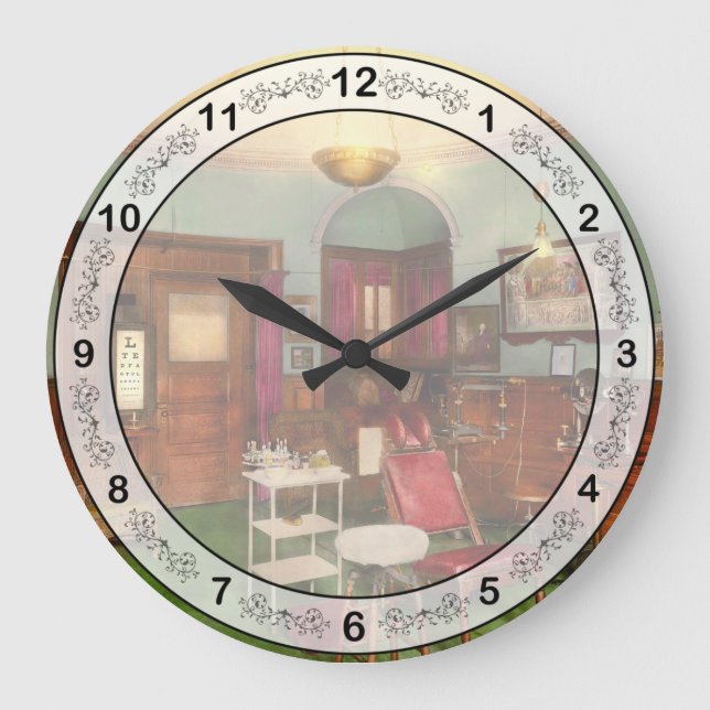 Reloj Redondo Grande Optometrista - Veo gente muerta 1920 (Anverso)