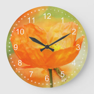 Reloj Redondo Grande Orange Poppy