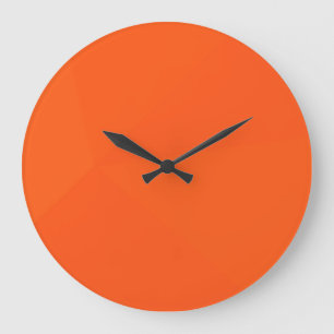 Reloj Redondo Grande Orange, simple, modern, cool, trendy geometric art