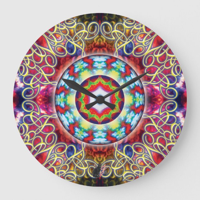 Reloj Redondo Grande Orbz Kaleid (Anverso)