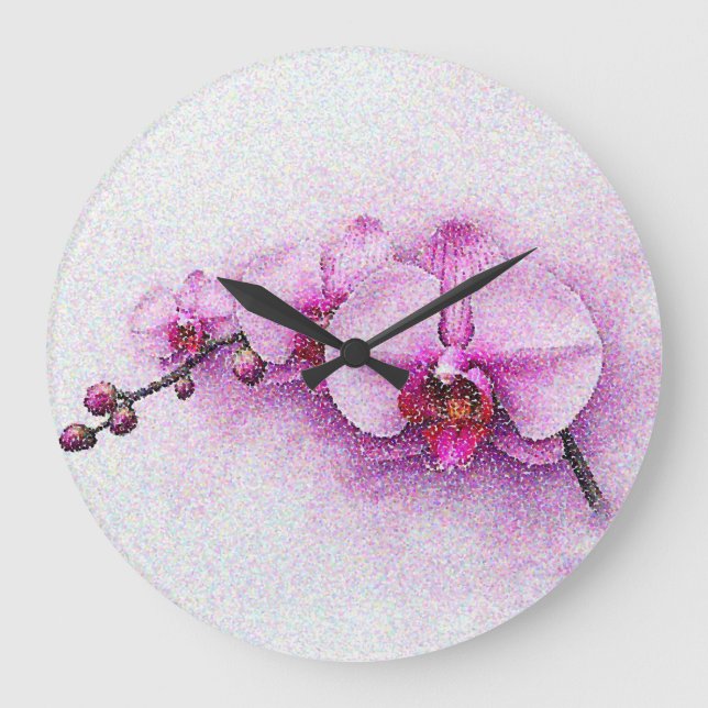 Reloj Redondo Grande Orchid Sky Serenade (Anverso)