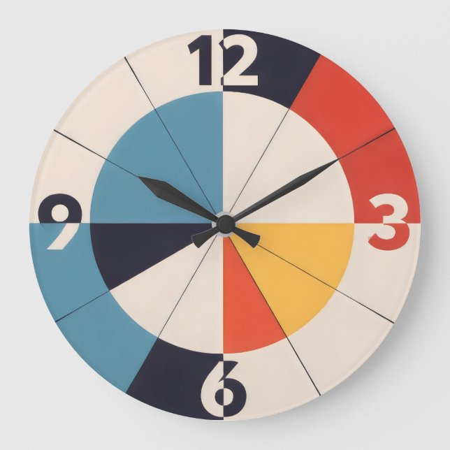 Reloj Redondo Grande Orden Radial (Anverso)