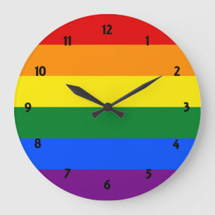 Reloj Redondo Grande Orgullo arcoiris