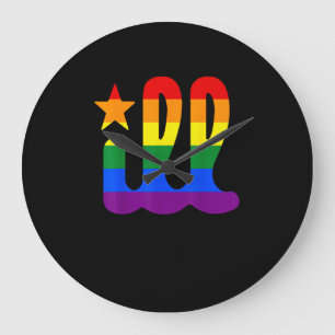 Reloj Redondo Grande Orgullo arcoiris Amor enfermo Filadelfia Philly Ga