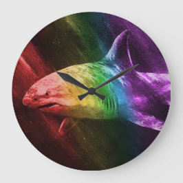 Reloj Redondo Grande Orgullo de Tiburón