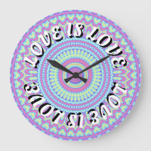 Reloj Redondo Grande Orgullo Love Is Love