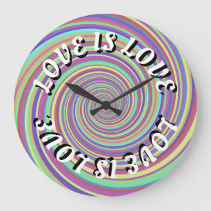 Reloj Redondo Grande Orgullo Love Is Love
