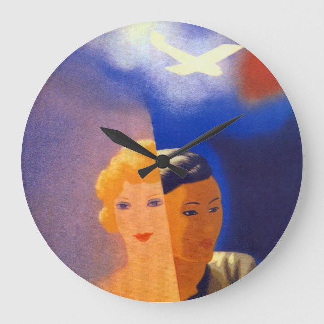 Reloj Redondo Grande Orientación del aire (Anverso)