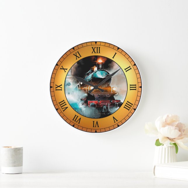 Reloj Redondo Grande Orientar Express ~ París A Constantinopla ~ * ~ ~ (Hogar)