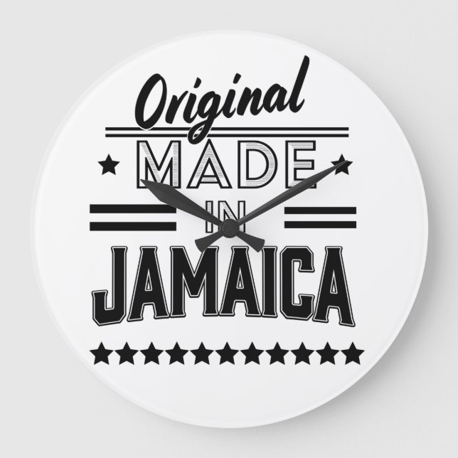 Reloj Redondo Grande Original hecho en Jamaica (Anverso)
