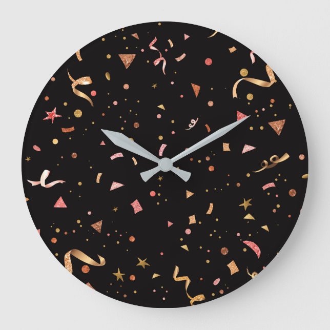 Reloj Redondo Grande Ornamentos de celebración 2 (Anverso)