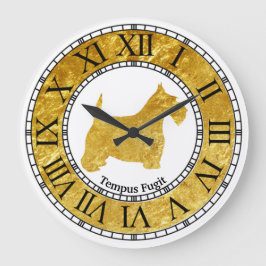 Reloj Redondo Grande Oro aterrador escocés con oro