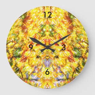 Reloj Redondo Grande Oro otoño