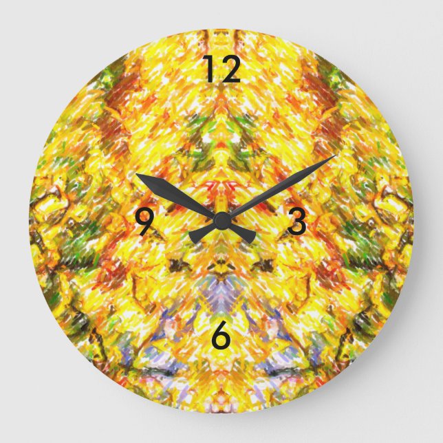 Reloj Redondo Grande Oro otoño (Anverso)