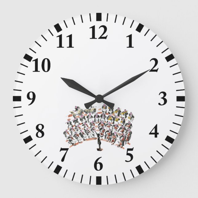 Reloj Redondo Grande Orquesta (Anverso)